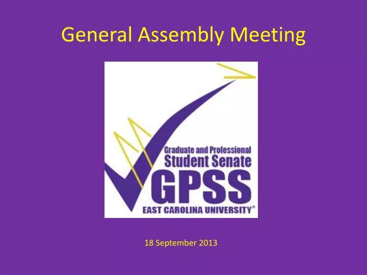general assembly meeting