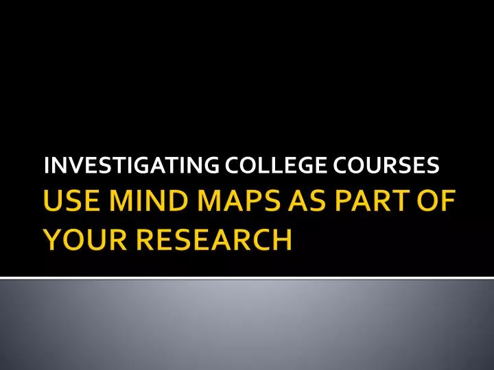 investigating college courses