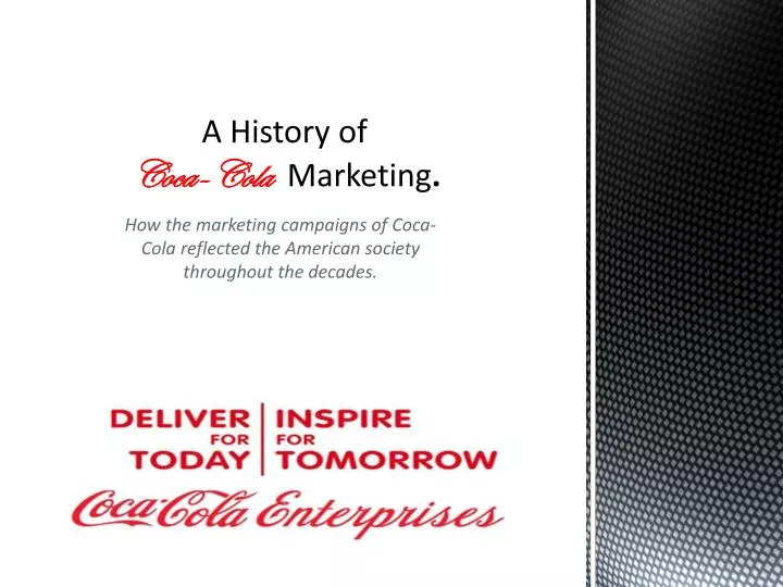 a history of coca cola marketing