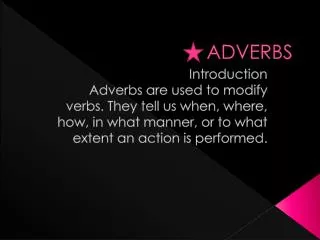 ADVERBS