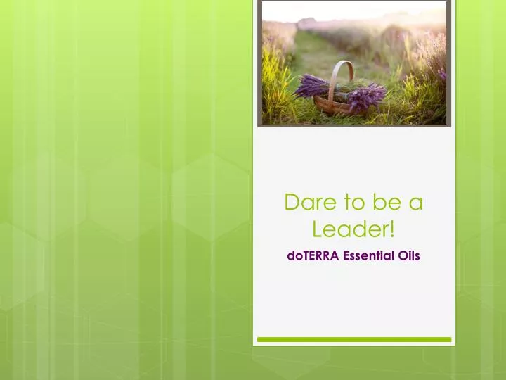 dare to be a leader