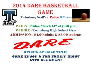 2014 dare basketball game