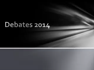 Debates 2014