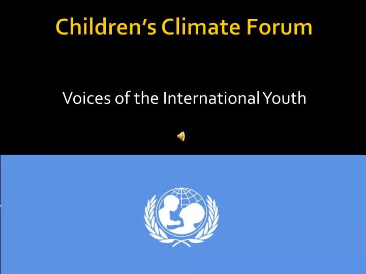 voices of the international youth