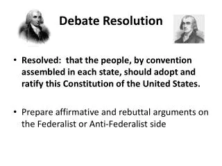 Debate Resolution