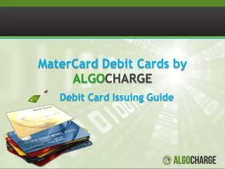 MaterCard Debit Cards by ALGO CHARGE