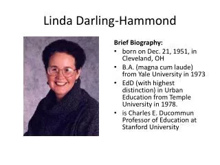 Linda Darling-Hammond