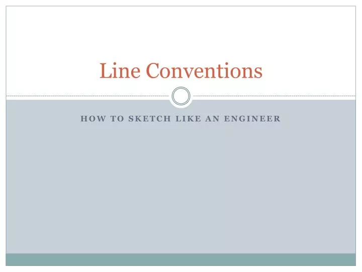 line conventions
