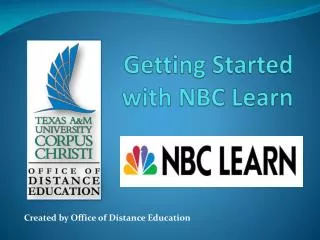 Getting Started with NBC Learn