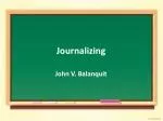 Journalizing - slide 1