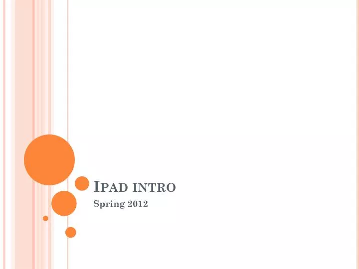 ipad intro