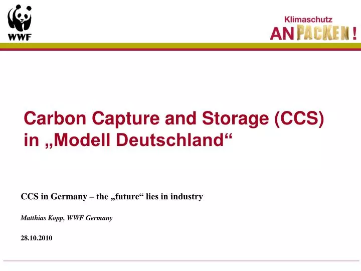 carbon capture and storage ccs in modell deutschland
