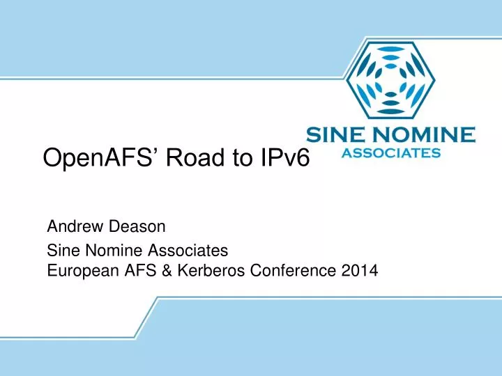 openafs road to ipv6
