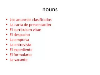 nouns