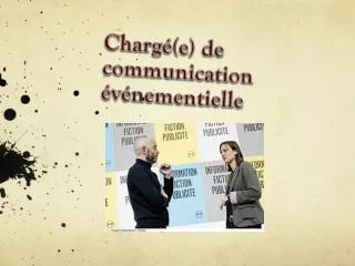 charg e de communication v nementielle