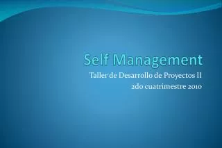 self management
