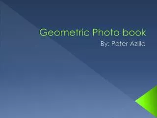 Geometric Photo book