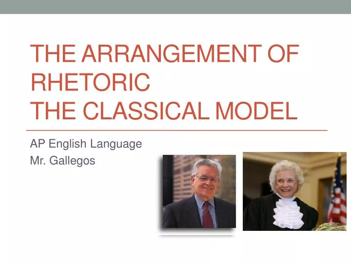 the arrangement of rhetoric the classical model