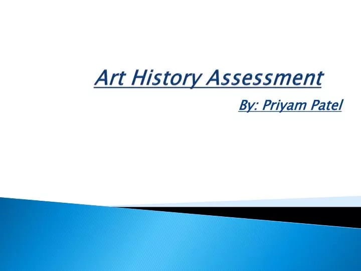 art history assessment