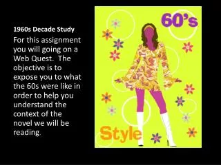 1960s Decade Study