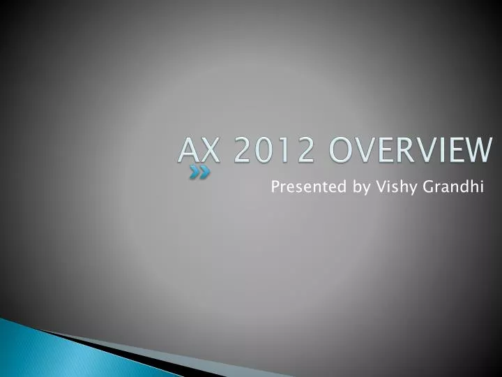 ax 2012 overview