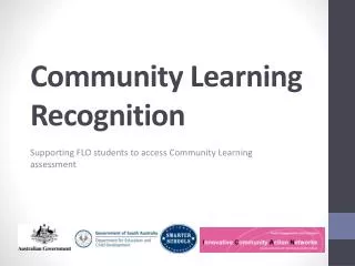 Community Learning Recognition