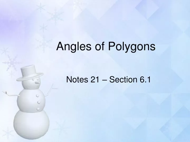 angles of polygons