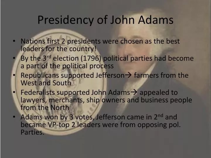 presidency of john adams