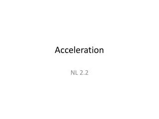 acceleration