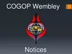 COGOP Wembley