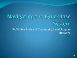 Navigating the QuickBase System