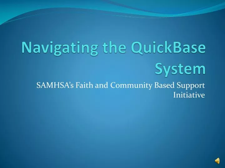 navigating the quickbase system