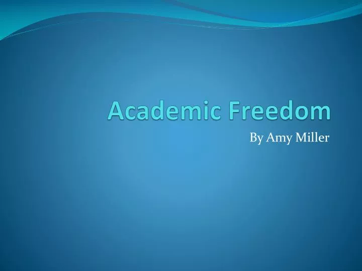 academic freedom