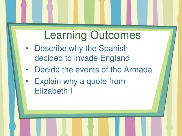 learning outcomes