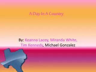A Day In A Country