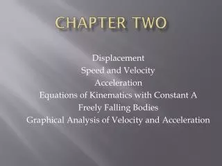 chapter two