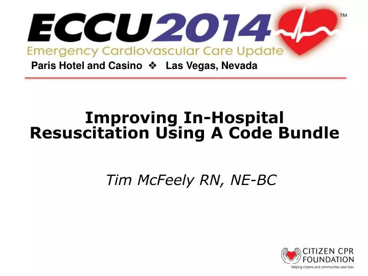 improving in hospital resuscitation using a code bundle
