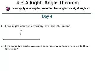 4.3 A Right-Angle Theorem