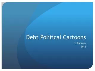 Debt Political Cartoons