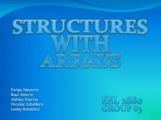 STRUCTURES WITH ARRAYS