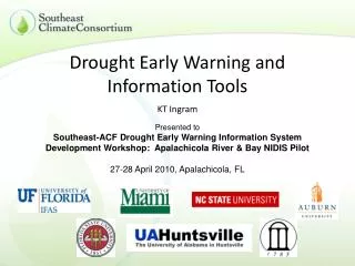 Drought Early Warning and Information Tools
