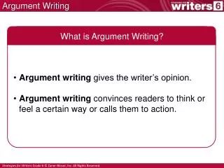 argument writing