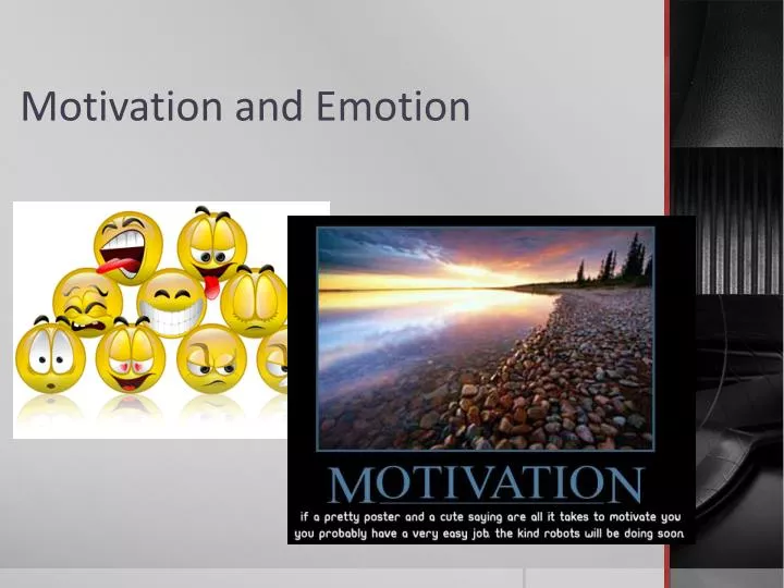 motivation and emotion