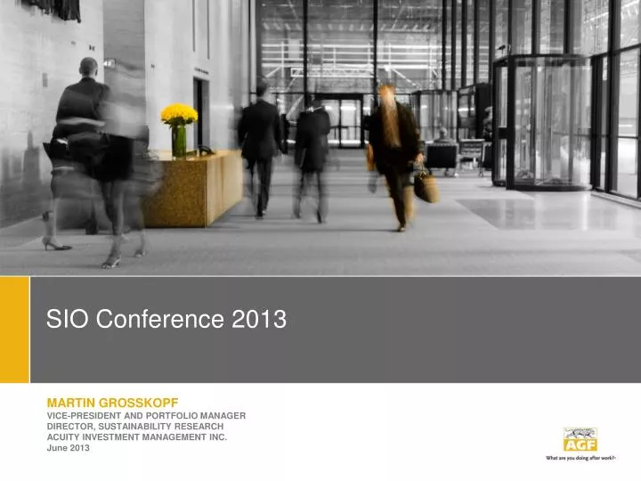 sio conference 2013
