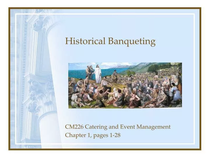 historical banqueting