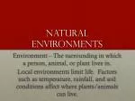 Environments PPT - Enhancing Services in Natural Environments PowerPoint ...