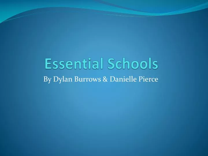 essential schools