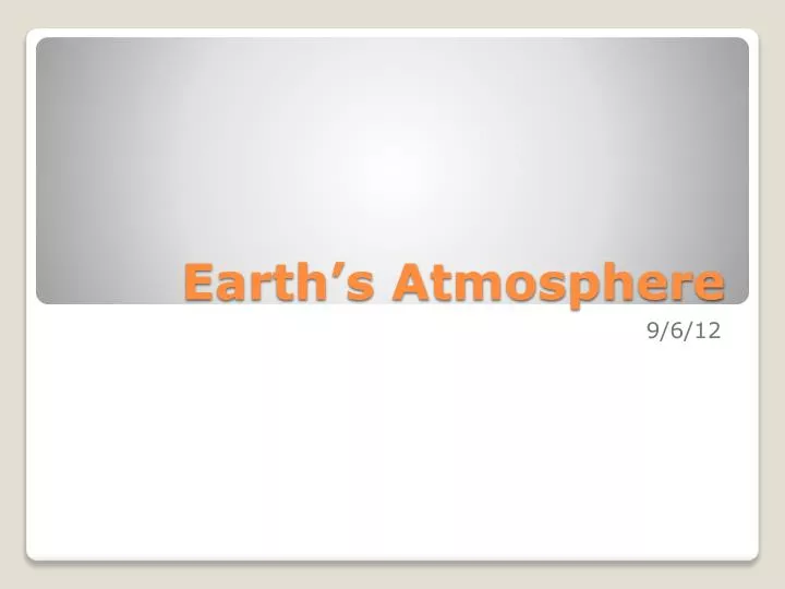 earth s atmosphere