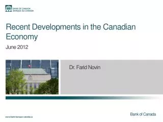 Recent Developments in the Canadian Economy