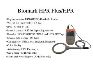Biomark HPR Plus/HPR